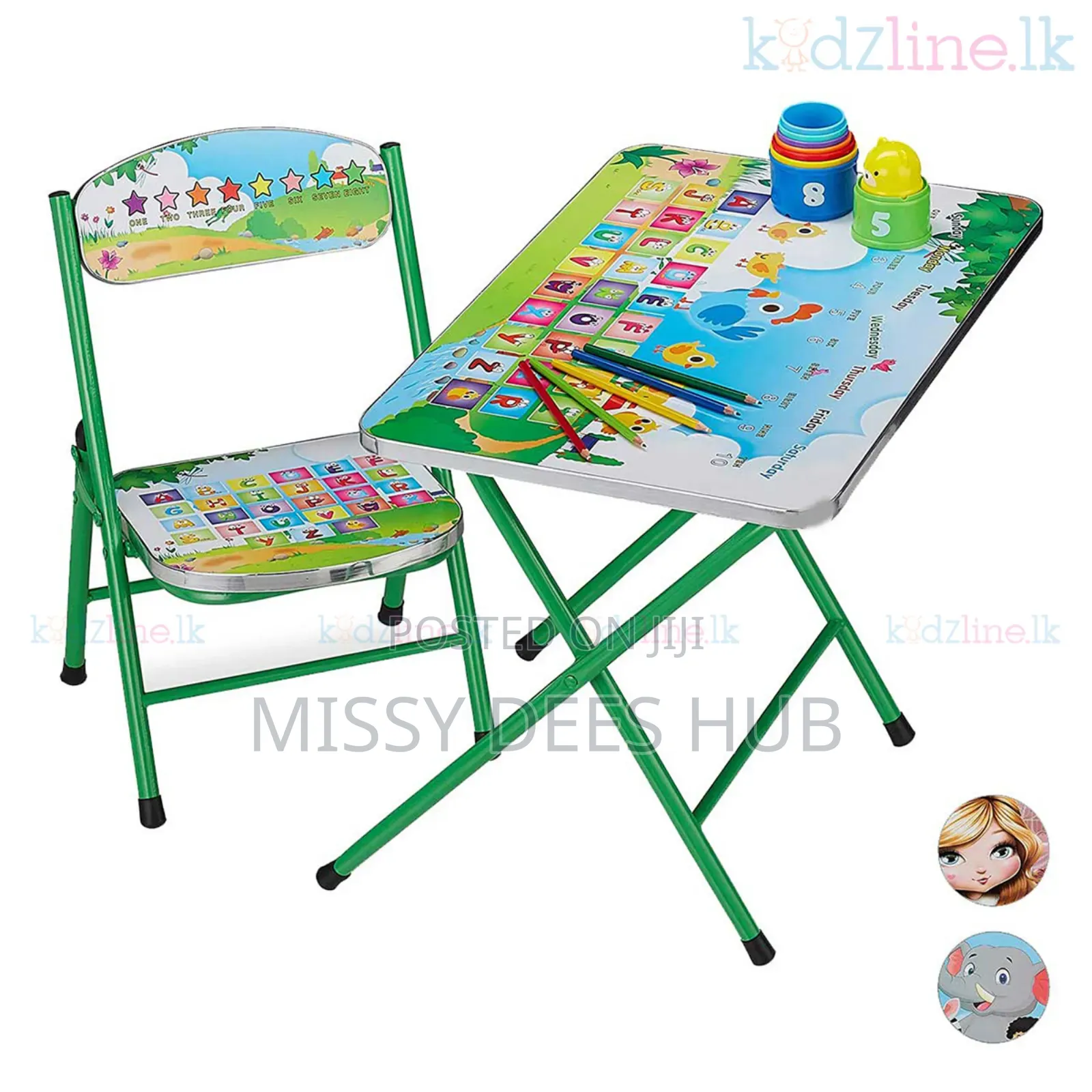 Kids Foldable Table and Chair