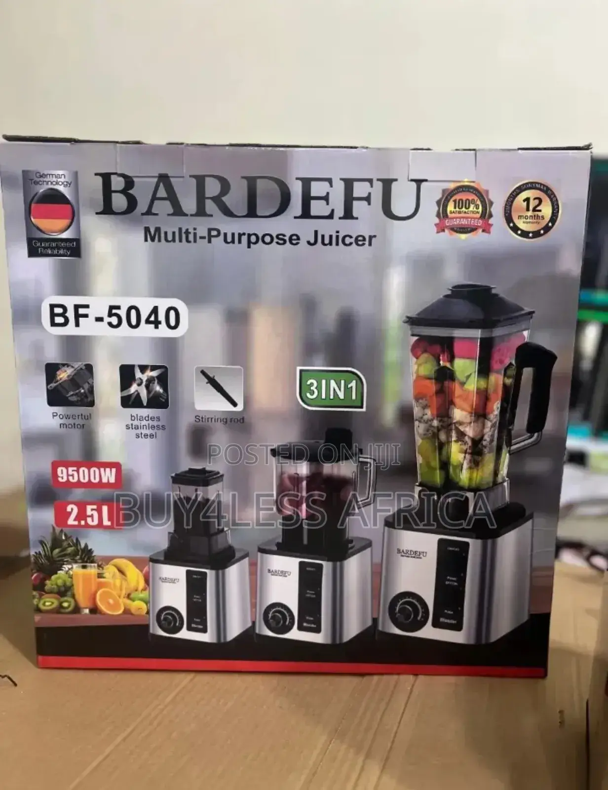 Original Germany Bardefu 3 in 1 Blender Set
