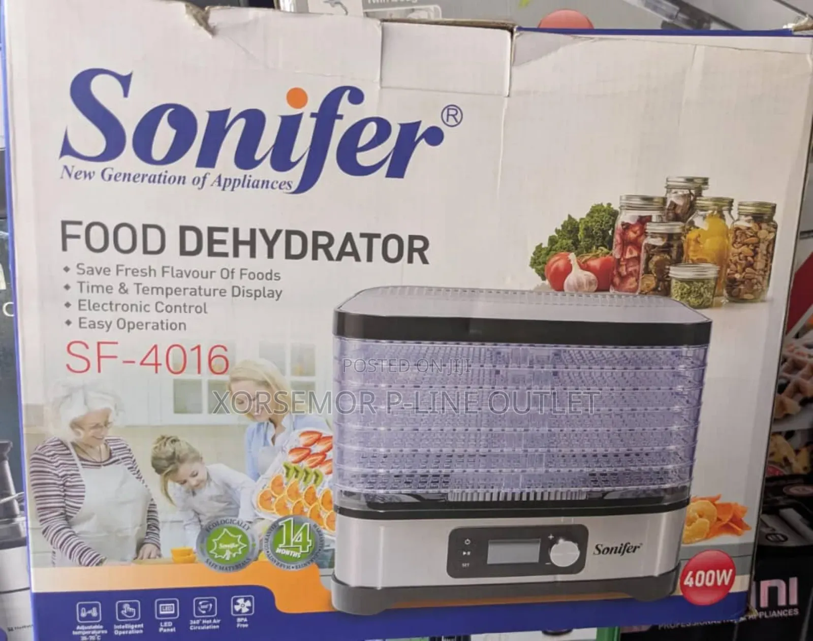 Sonifer Sf-4016 Food Dehydrator 8 Levels
