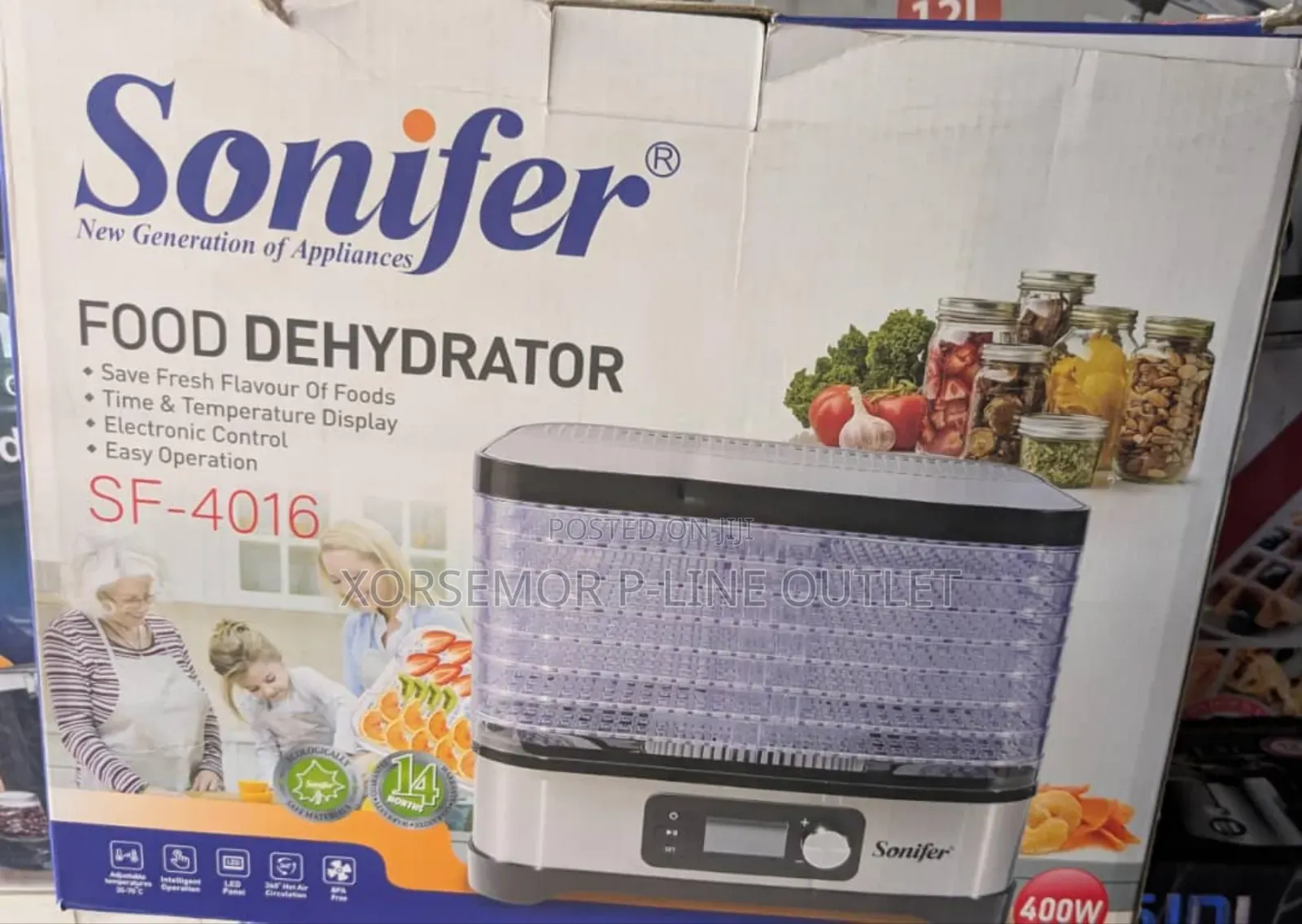 Sonifer Sf-4016 Food Dehydrator 8 Levels