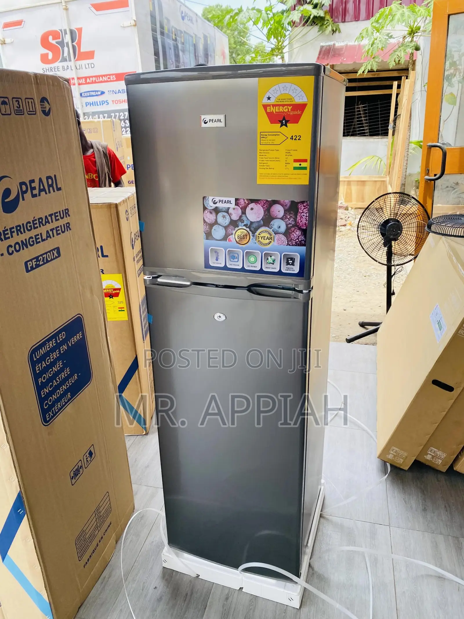 Shop Original Pearl Pf-270 Ix Double Door Refrigerator