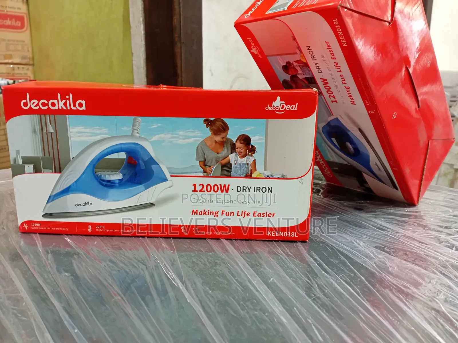 Energy Saving Dry Iron 1200w Decakila 1200w