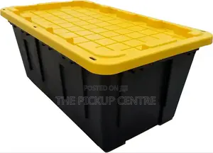 Greenmade 40 Gal. Heavy Duty Black And Yellow Storage Bowl