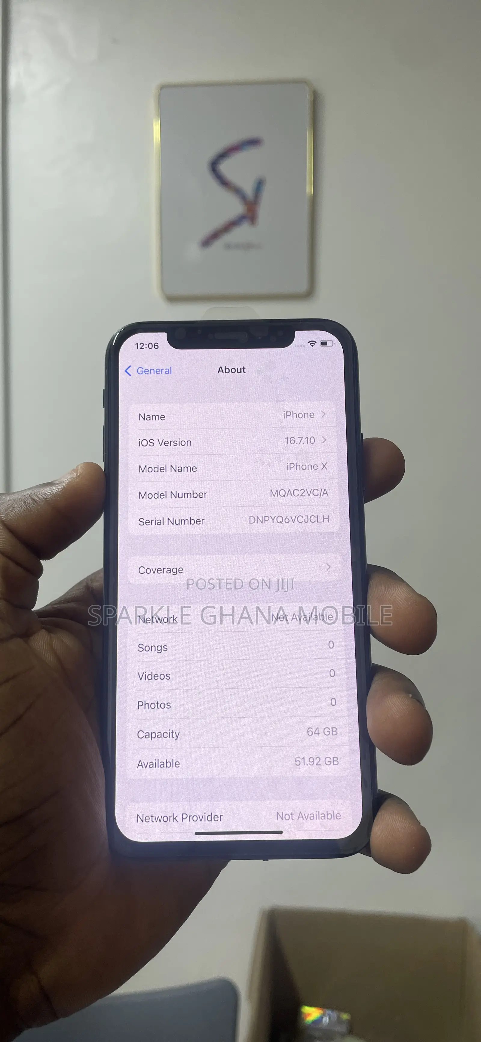 Apple iPhone X 64 GB Black