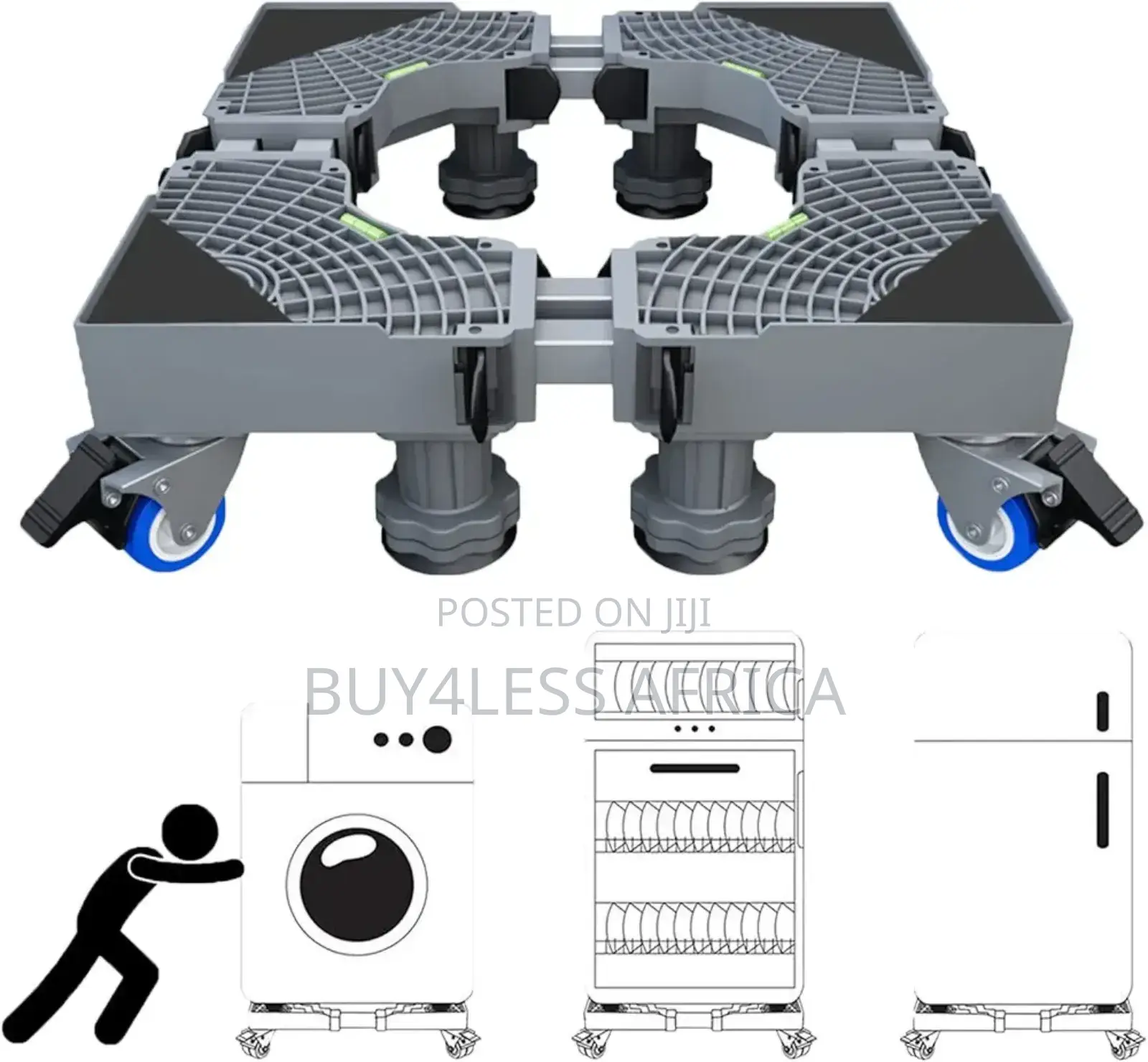 Premium Heavy Duty Adjustable Fridge Stand