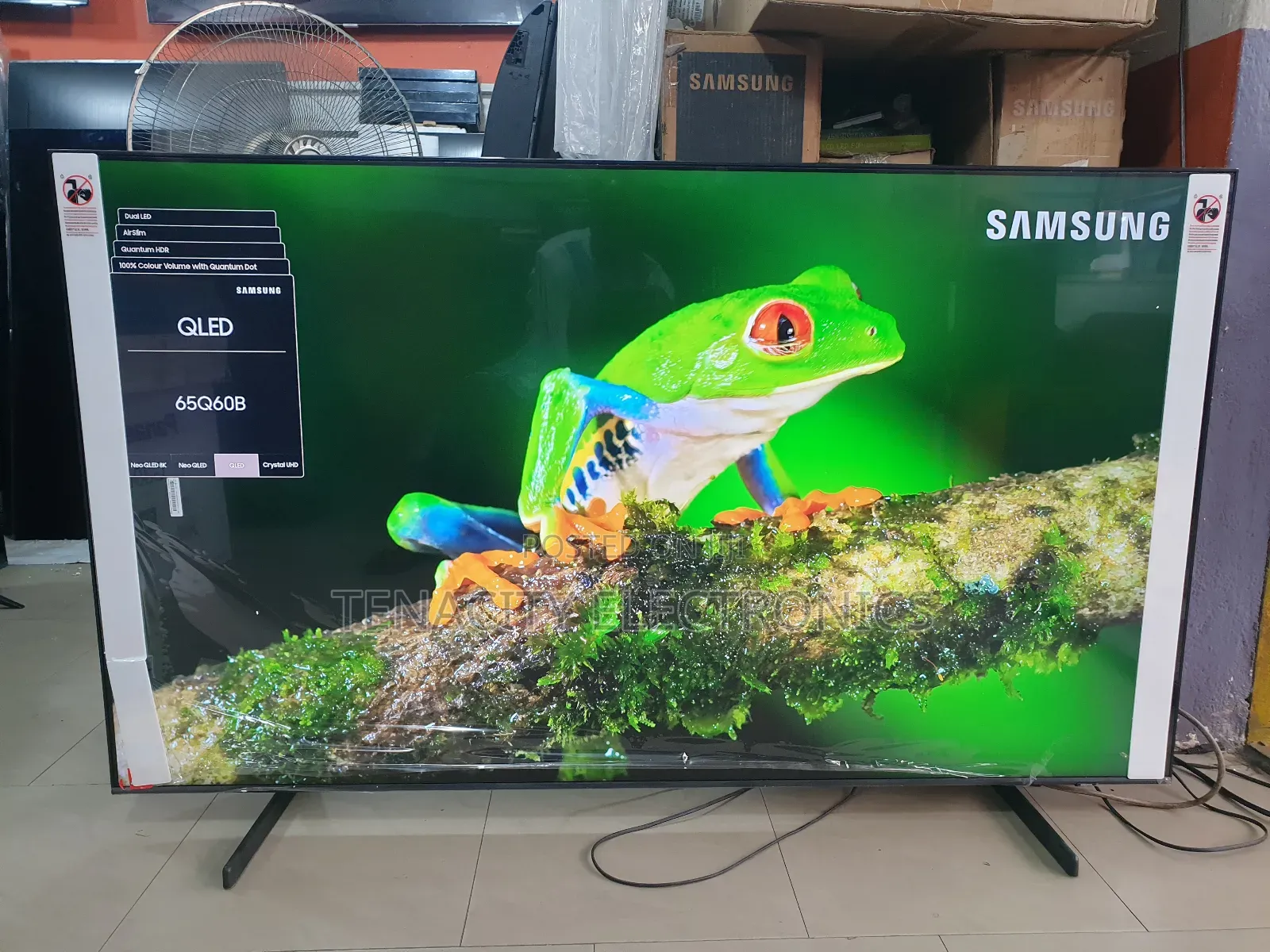New 65"Airslim Qled Samsung Uhd HDR Smart Satellite Tv