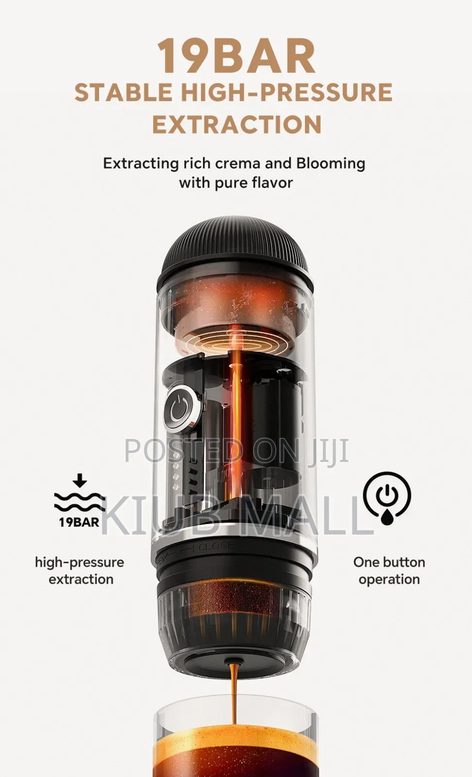 Rechargeable Portable Espresso Coffee Machine