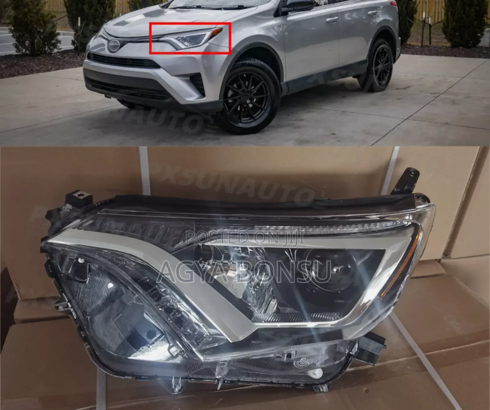 2016 2017 2018 Toyota Rav4 Headlight Pair Headlamp