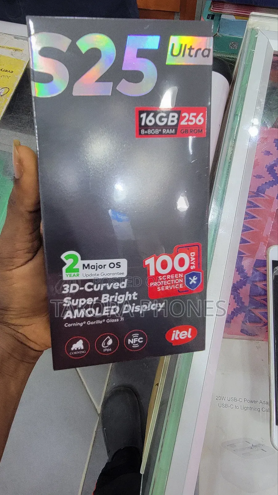 New Itel S25 Ultra 256 GB Black