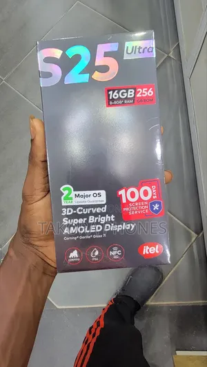 New Itel S25 Ultra 256 GB Black