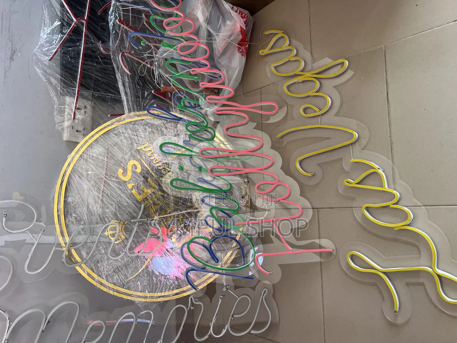 Backlit Neon Signage