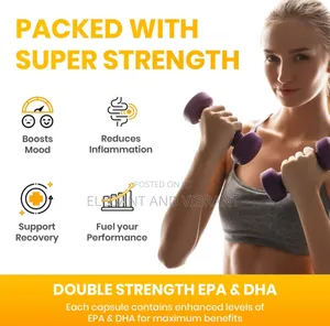 Omega 3 Fish Oil 1000mg Soft Gel Double Strength Epa Dha
