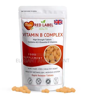 Vitamin B Complex 120 High Strength B1 B2 B3 B5 B6 B7 B9 B12