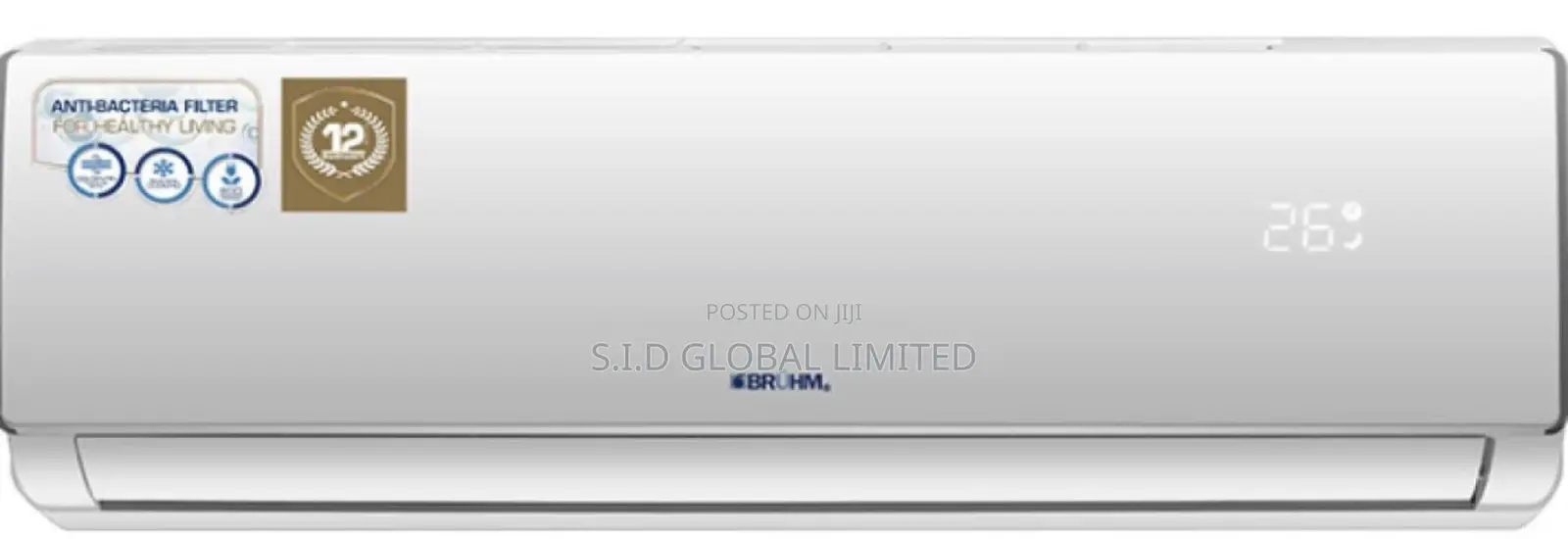 Bruhm 1.0hp Split R410a 9000 Btu Ac Bas
