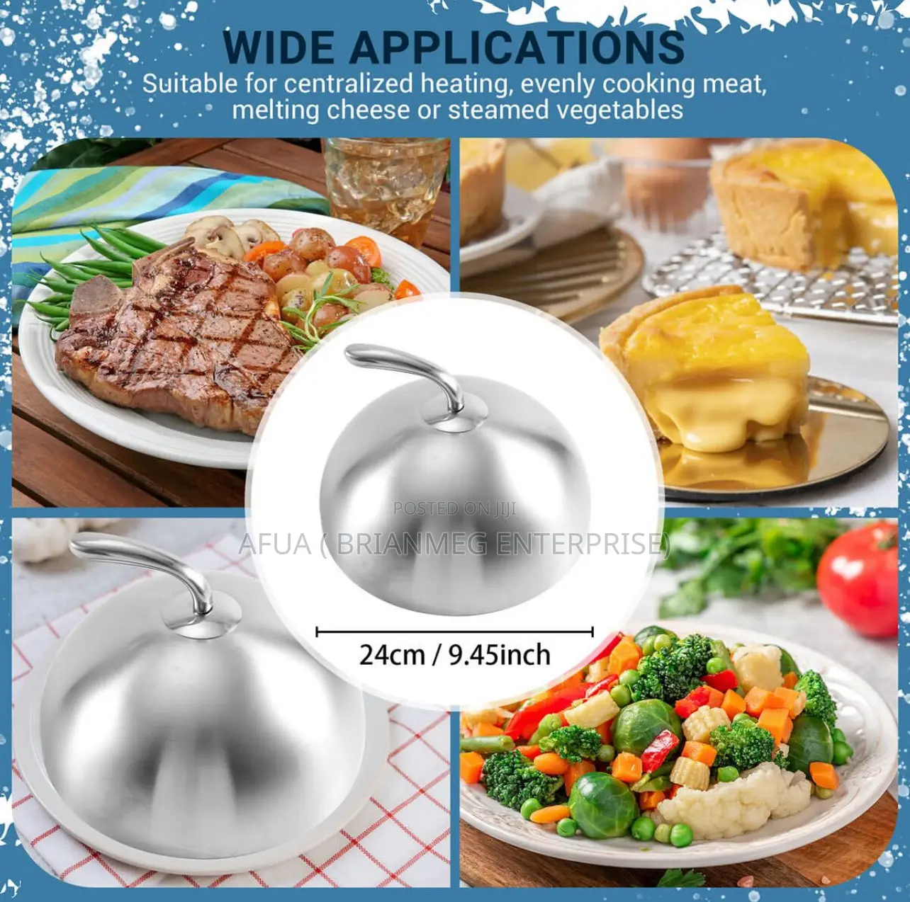 Stainless Steel Good Cloche ( Food Cover)
