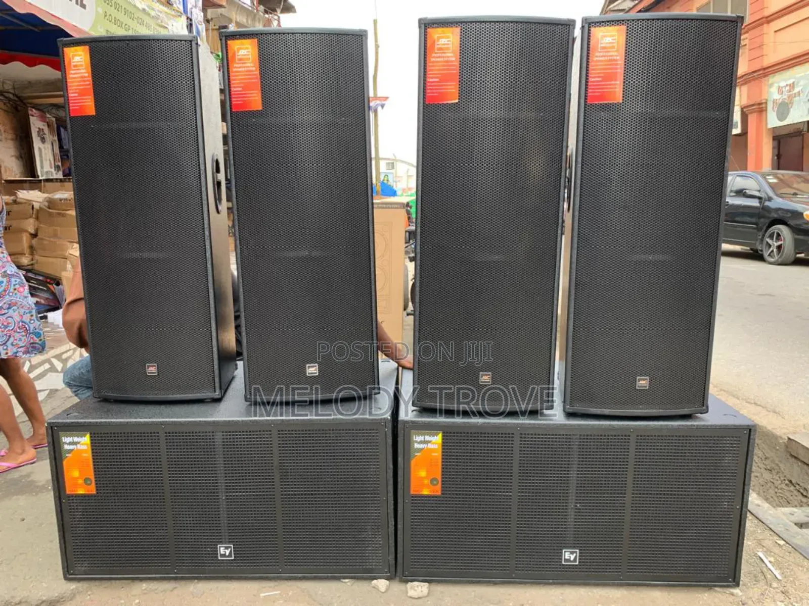 Full Range and Double Bass Speakers Setup