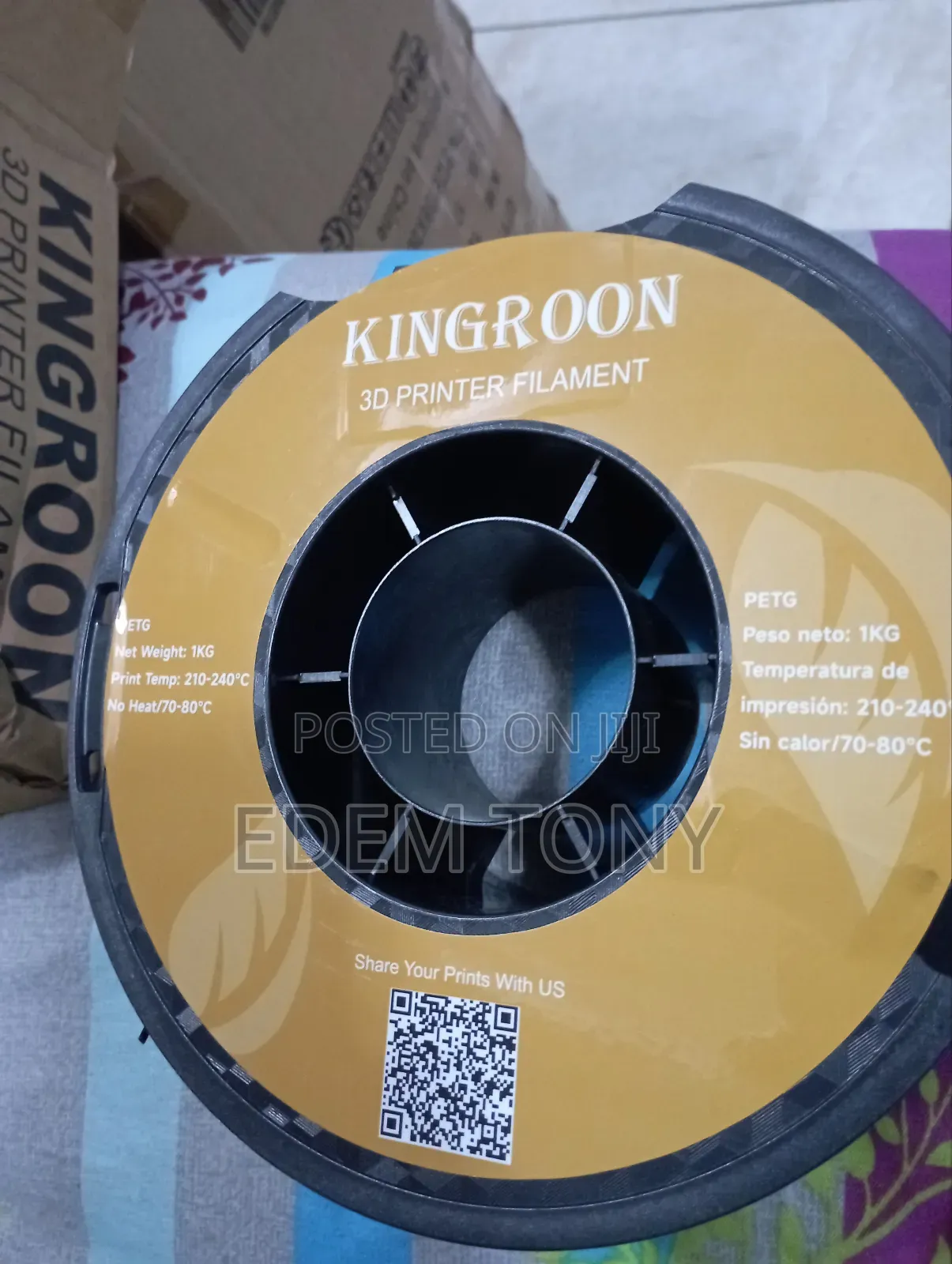 Kingroon 3d Printer Filament (Black)