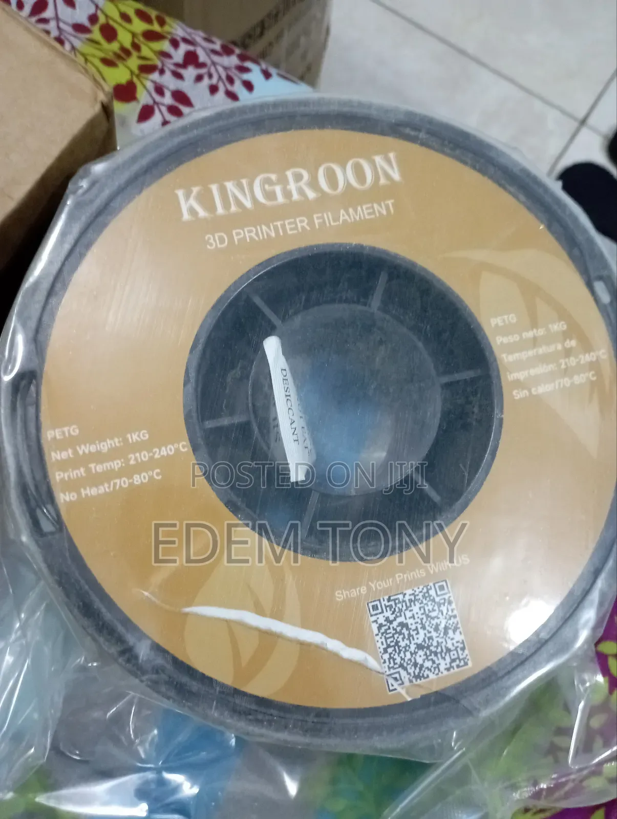 Kingroon 3d Printer Filament (Black)