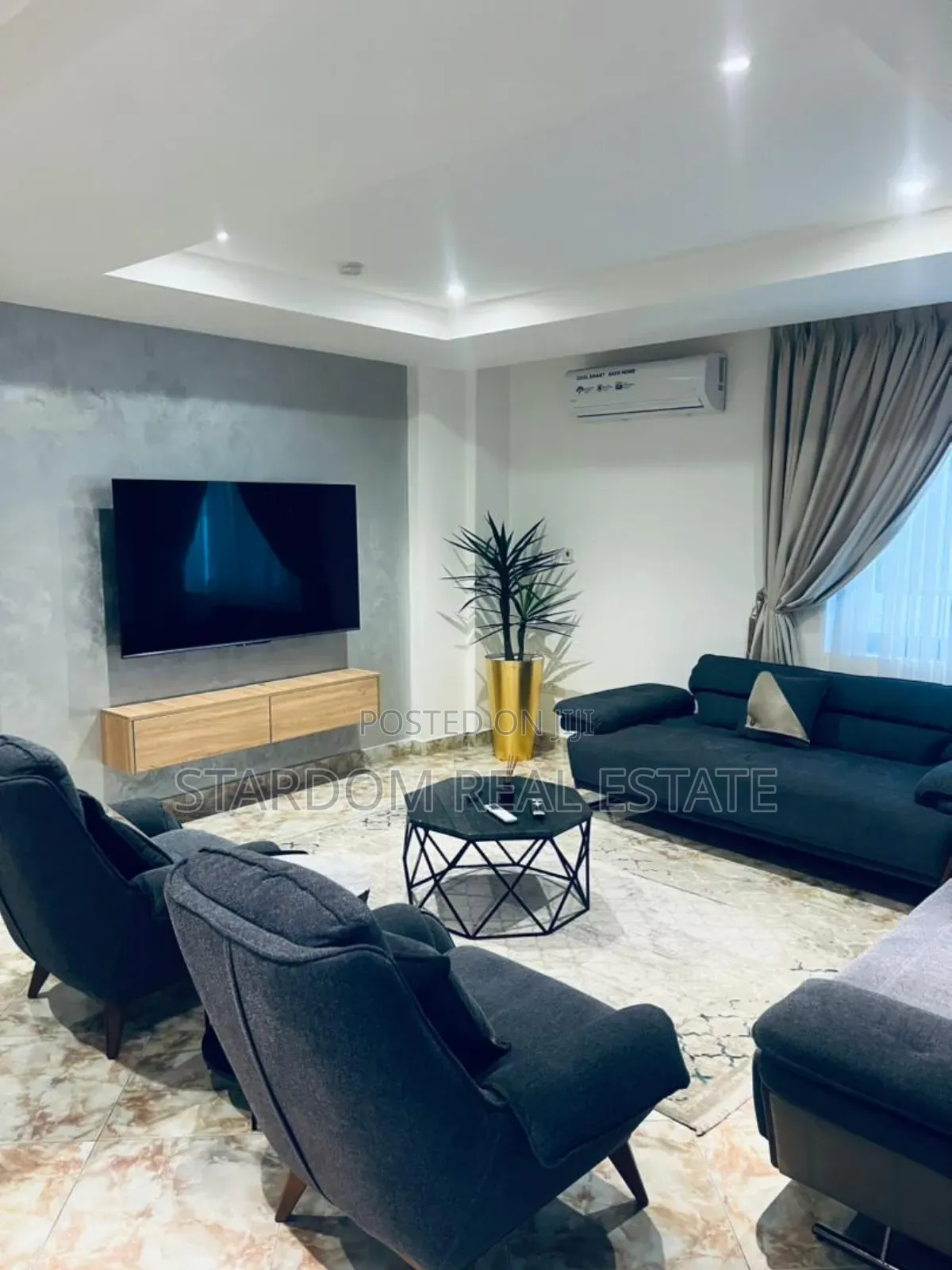 Furnished 4bdrm Townhouse / Terrace in Adjiriganor for rent