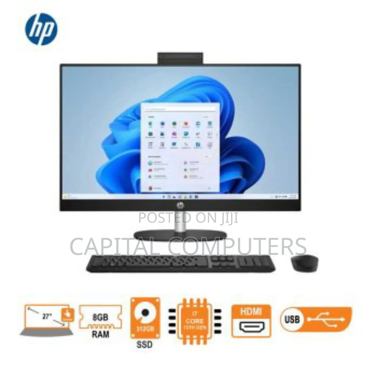 New HP ProOne 240 G10 All-in-One 8GB Intel Core I7 SSD 512GB