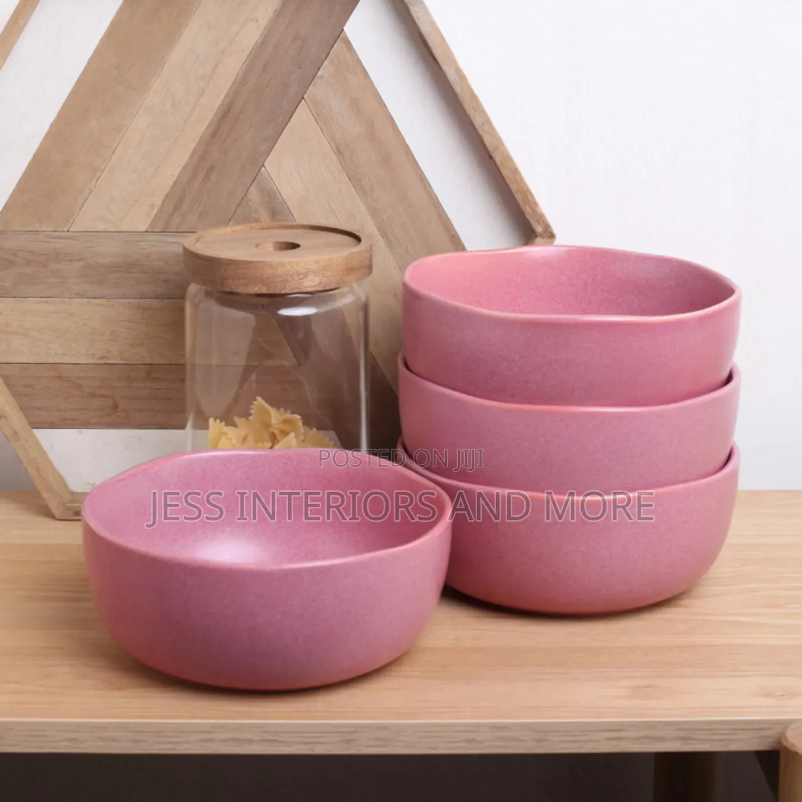 16-Piece Dinnerware Set Stoneware
(Pink)