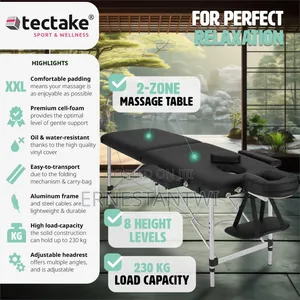 Photo - 2 Zone Foldable Massage Table From Tectake, Uk