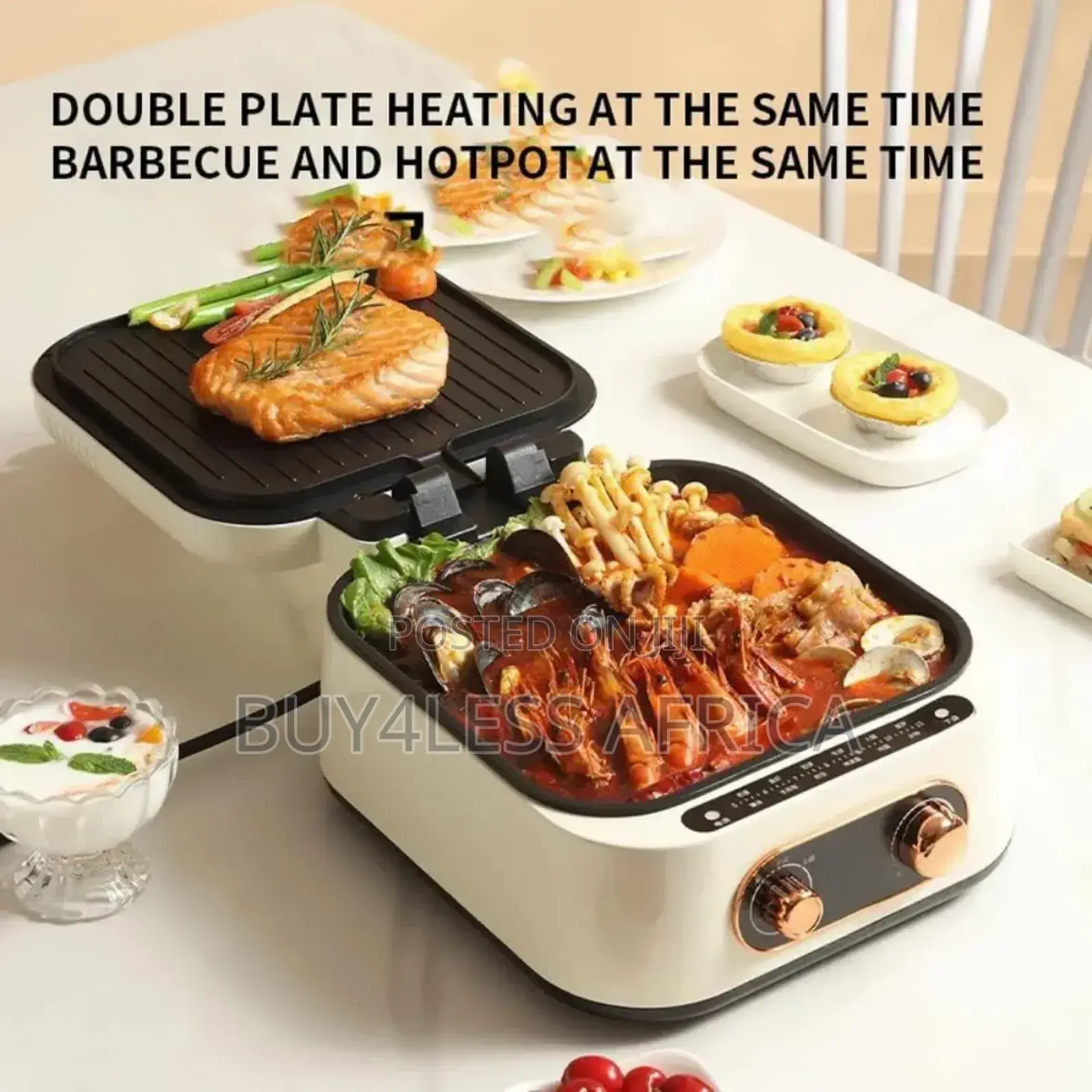 Multipurpose Electric Cooking Pot Frying Pan