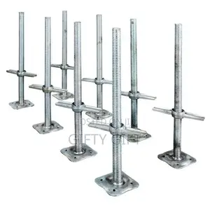 Base Jack Adjustable for Scaffolds and Round Pipes for Sale