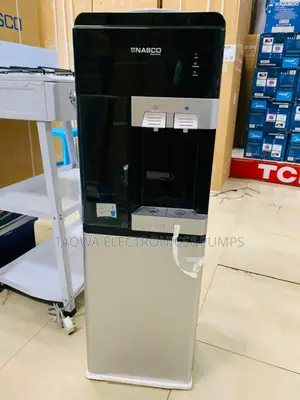 Dispenser With Hot and Cold Faucets Nasco