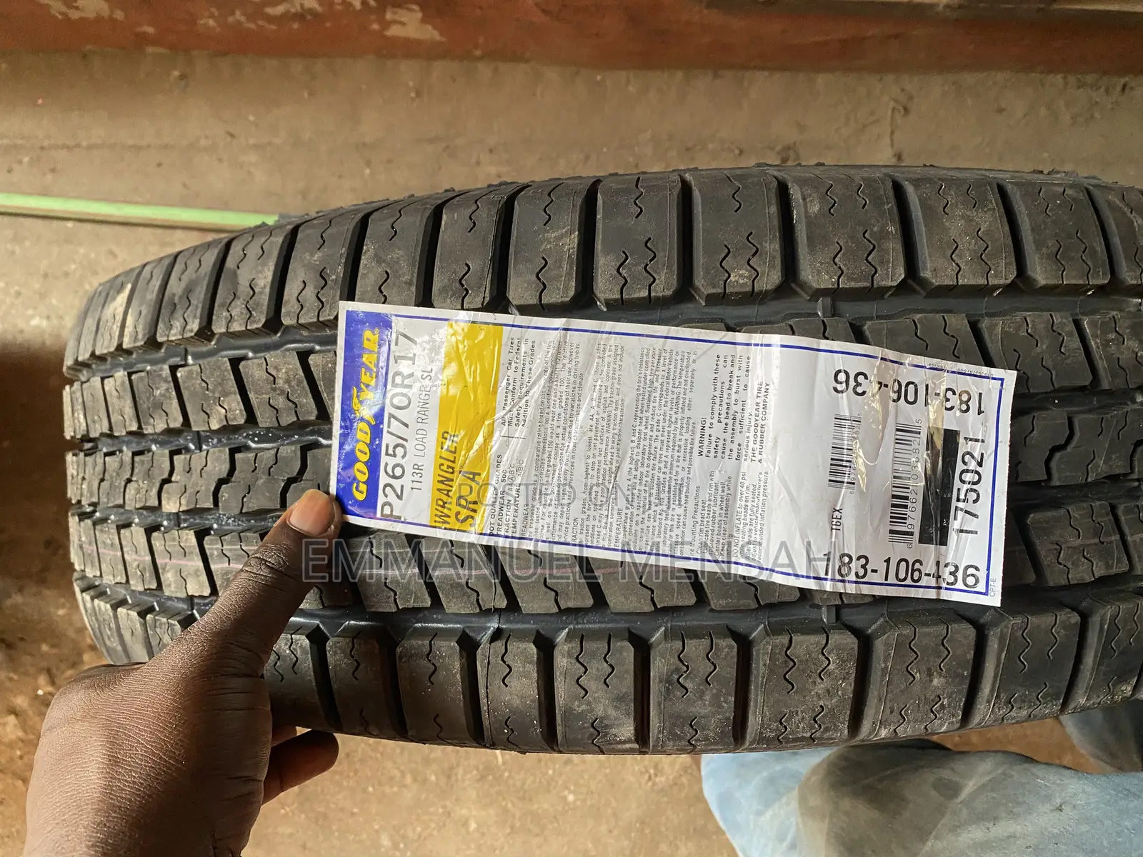 P265/70r17 Goodyear Wrangler Sr-a Tire