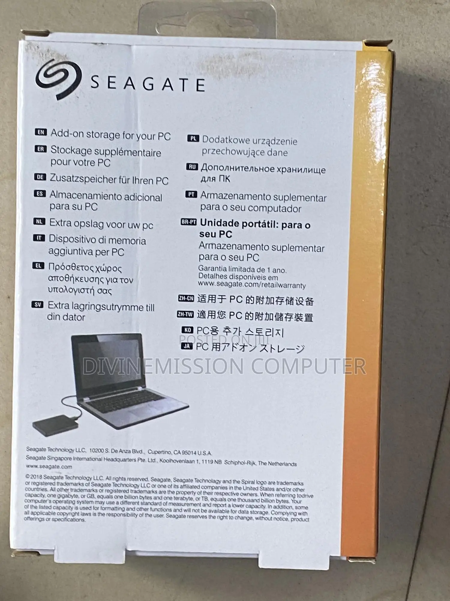 Seagate External Hard Drive 3.0 Portable Case/Cover