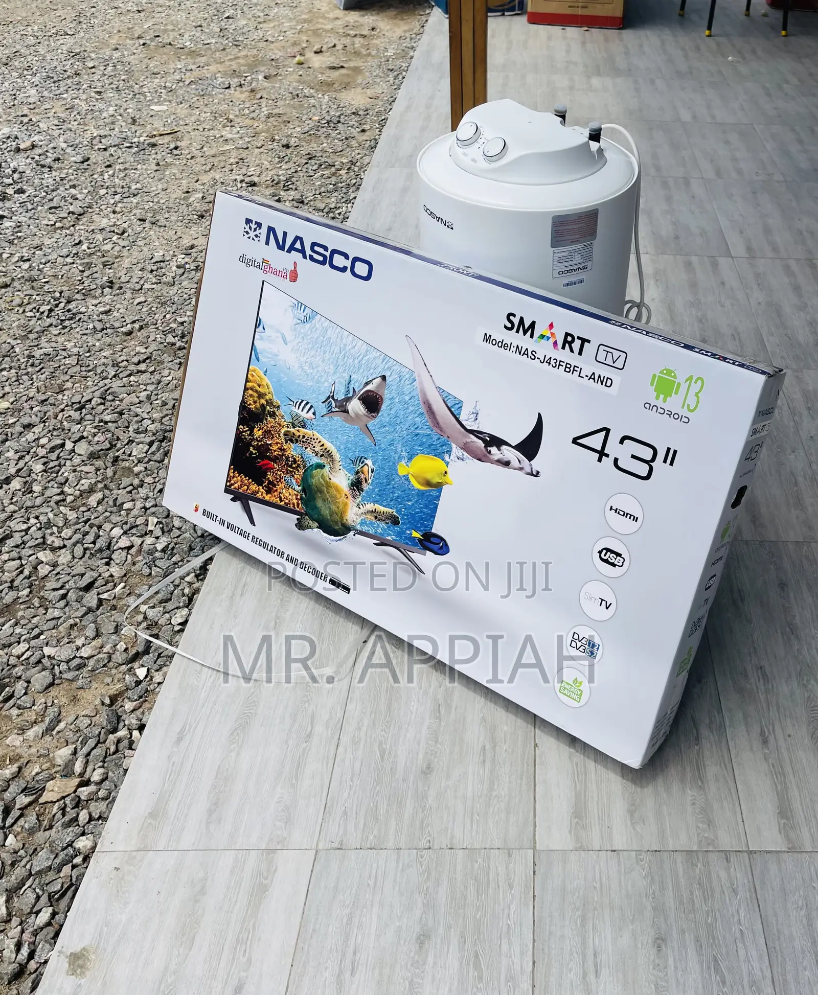 Get Premium Nasco 43” Digital Satellite Television,Black