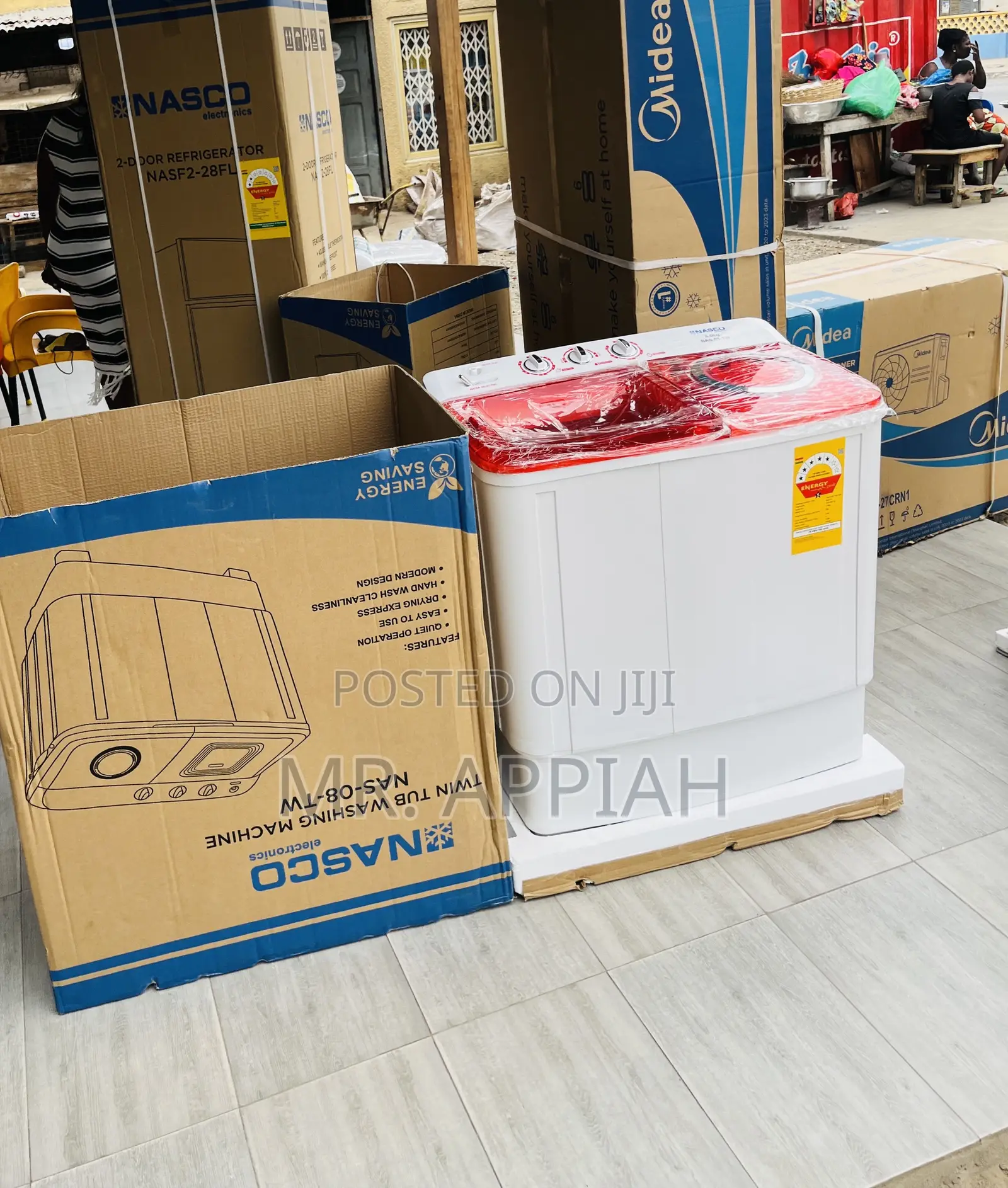 Spin Timer Semi-Automatic Nasco 8kg Washing Machine.