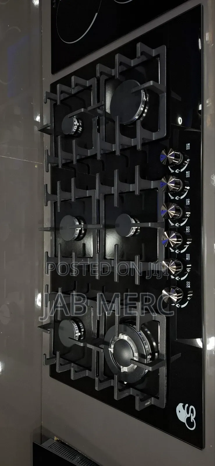 Promo 6 Burners Gas Cooker Hob Integrated Inbuilt Black New