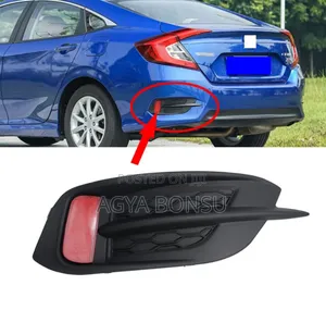 2016 18 20 Honda Civic Rear Back Bumper Reflector Bezel Pair