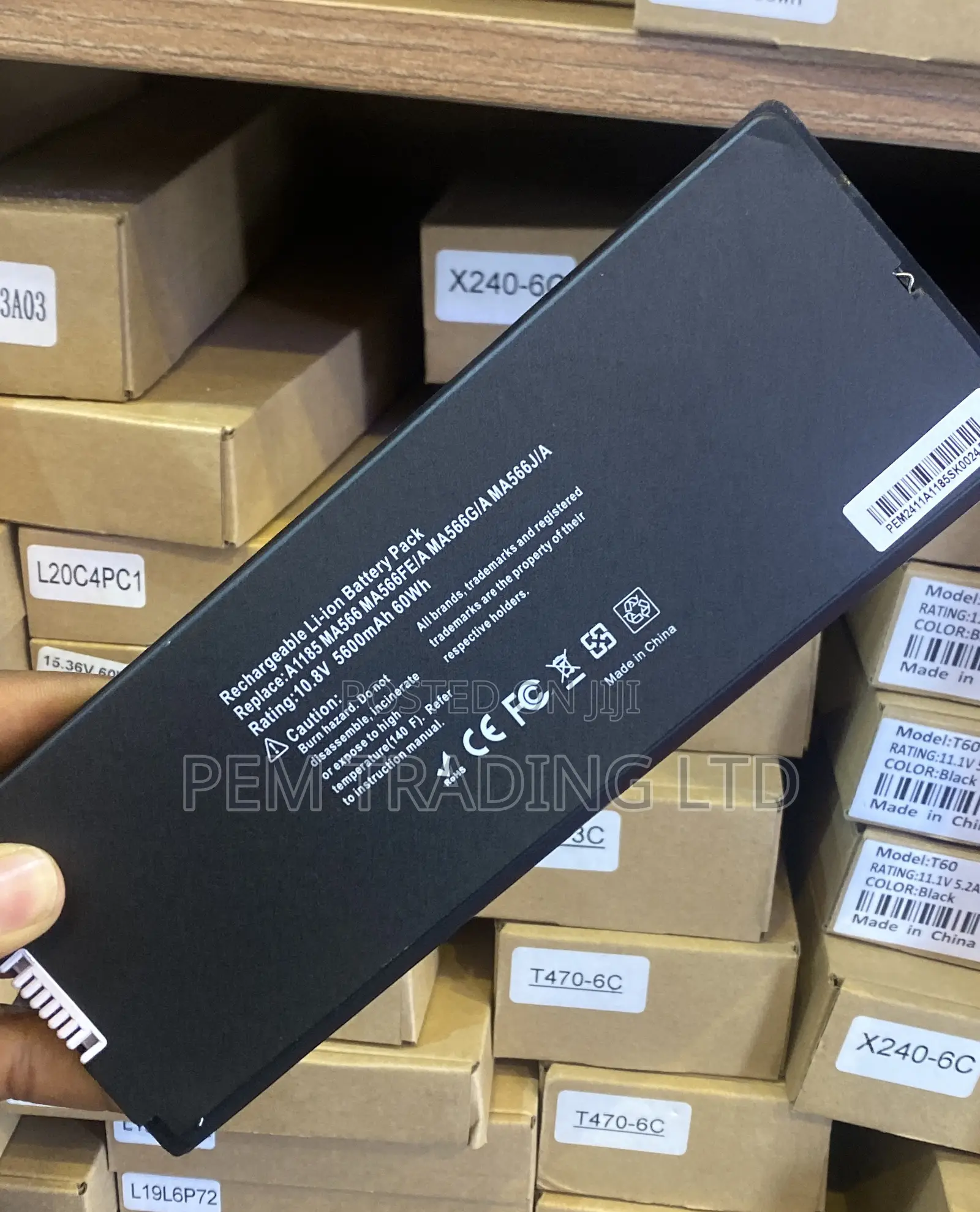 Apple A1185 Replacement Battery A1185 A1181 Ma566 Ma566fe