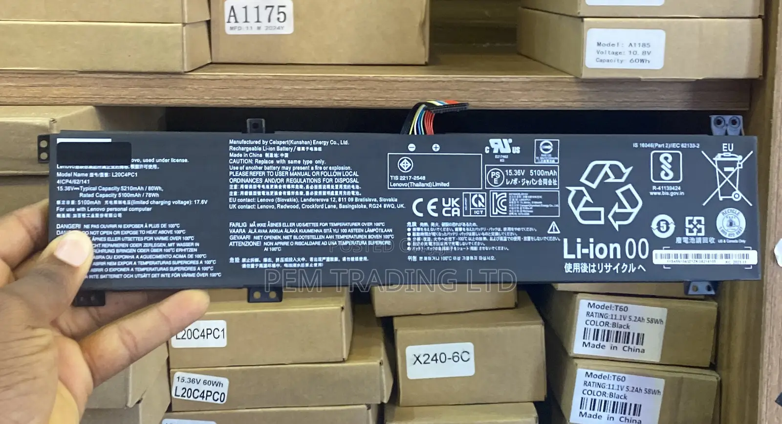 L20c4pc1 Laptop Battery Replacement for Lenovo Legion 5 Pro-