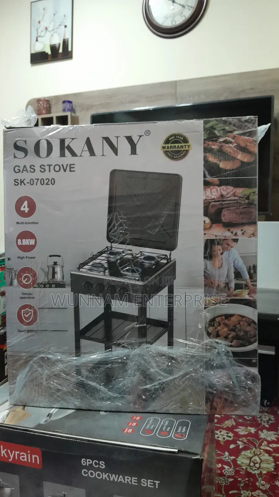 Sokany Gas Stove(4 Burner)