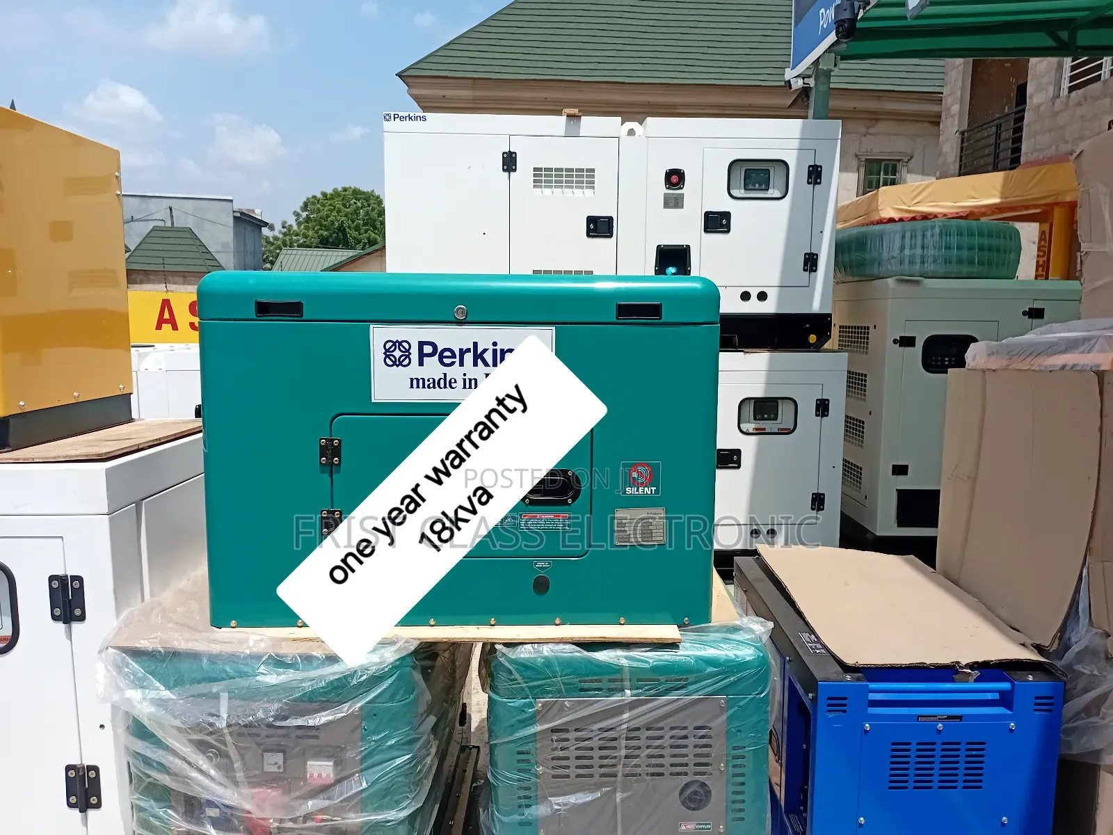 Emergency Backup 18kva Silent Perkins Diesel Engine