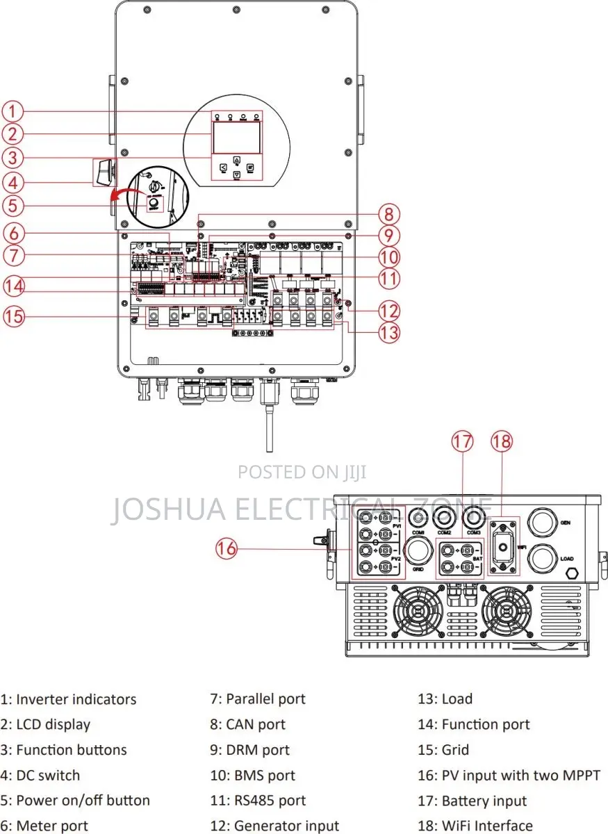 30kw Deye Inverter Sun--Sg01hp3 -Eu-Bm3 3mppt