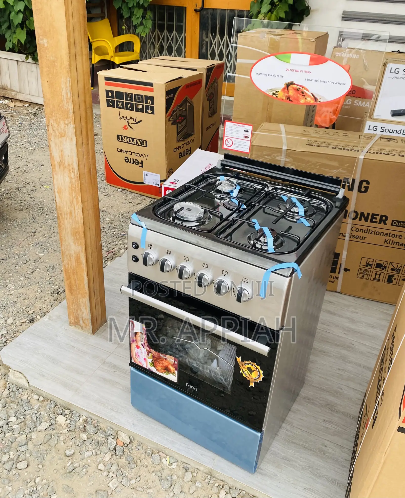 Premium Ferre 60x60 4 Gas Burner With Oven(New Line).