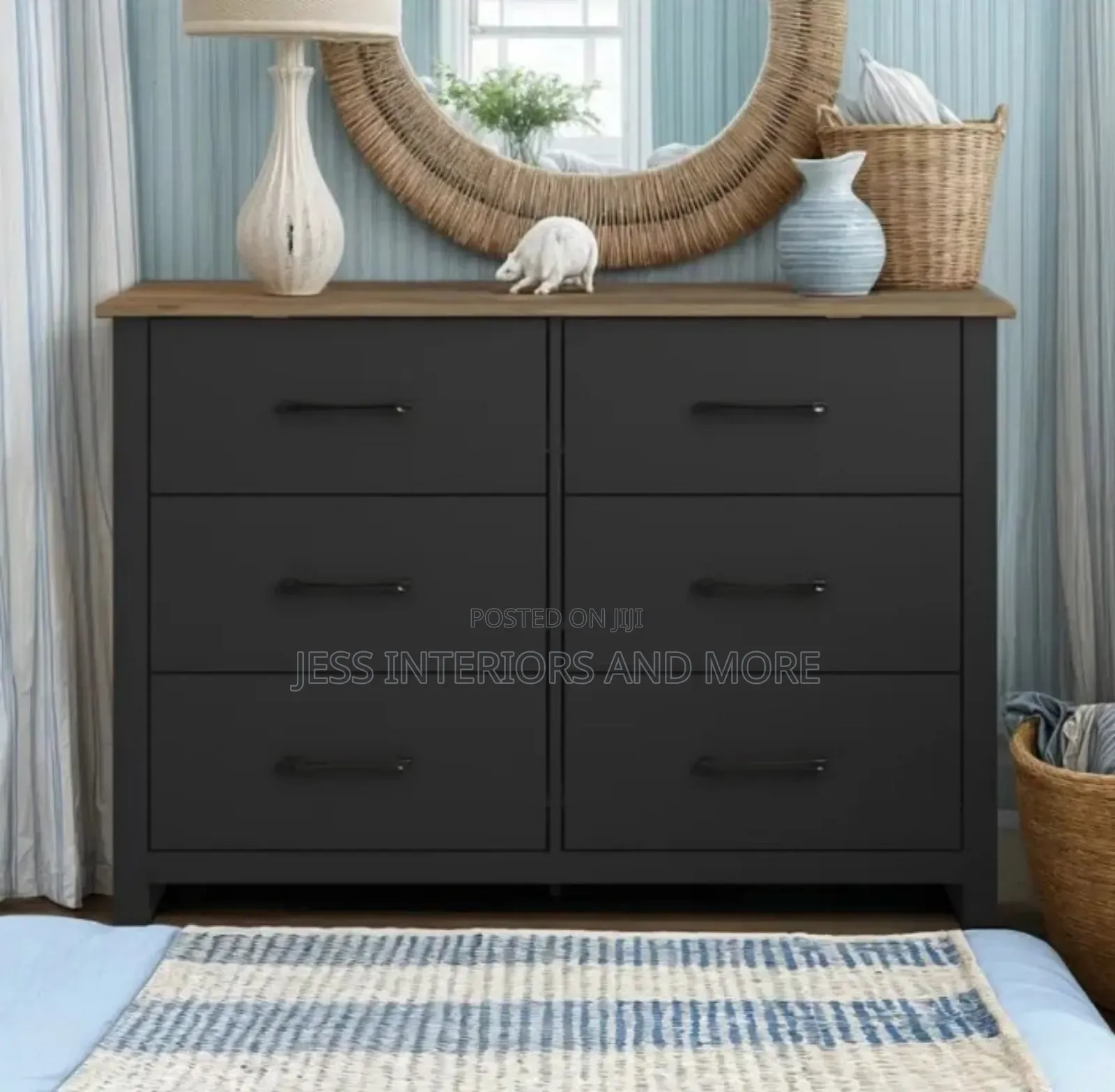 6 Drawers Double Dresser