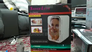Silver Love Mini Fridge/Car Refrigerator