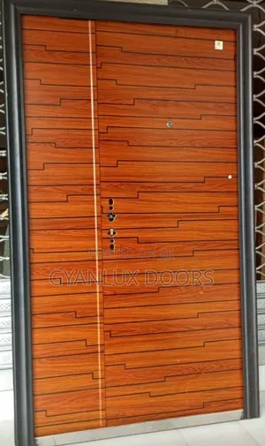 Wooden Aesthetic Security Door Full Metal