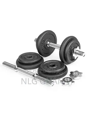 50kg Adjustable Cast Iron Barbell Dumbbells Set Hj_a070a