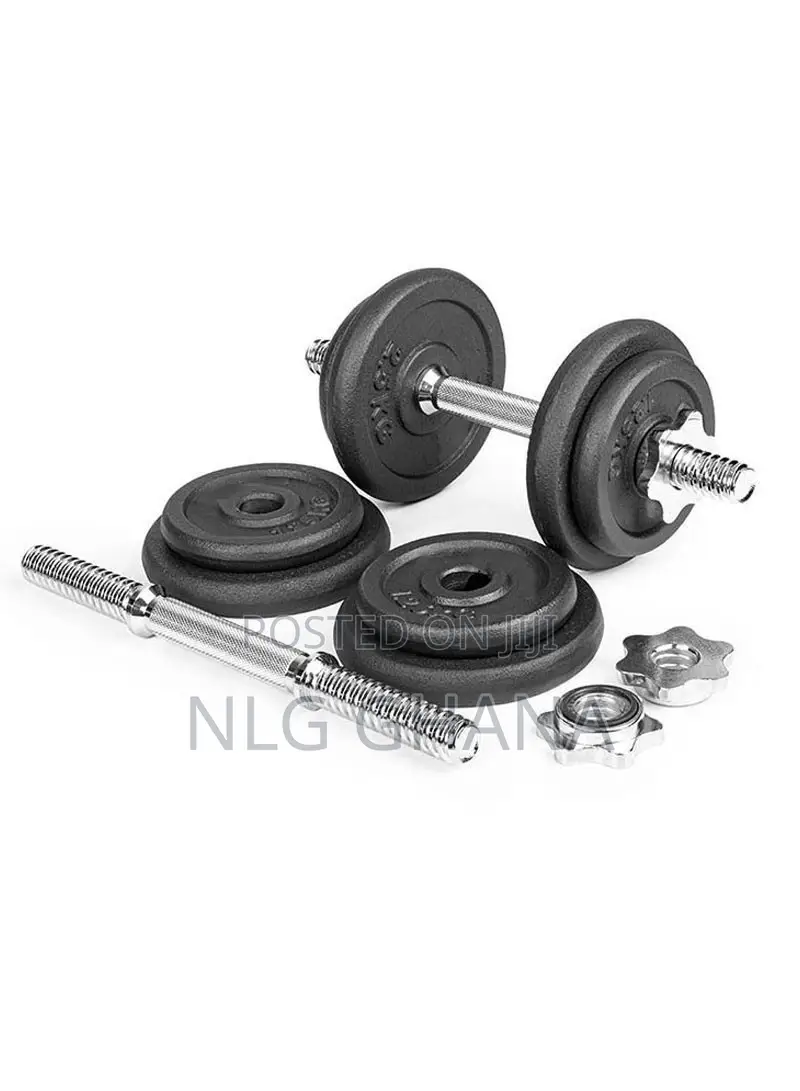 50kg Adjustable Cast Iron Barbell Dumbbells Set Hj_a070a
