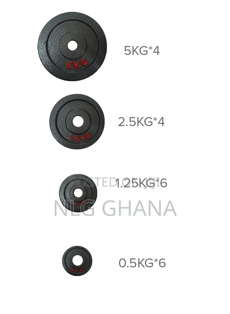 50kg Adjustable Cast Iron Barbell Dumbbells Set Hj_a070a
