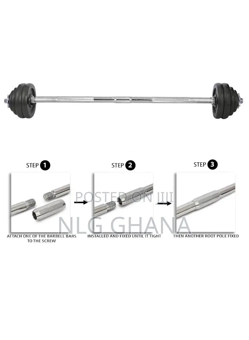 50kg Adjustable Cast Iron Barbell Dumbbells Set Hj_a070a