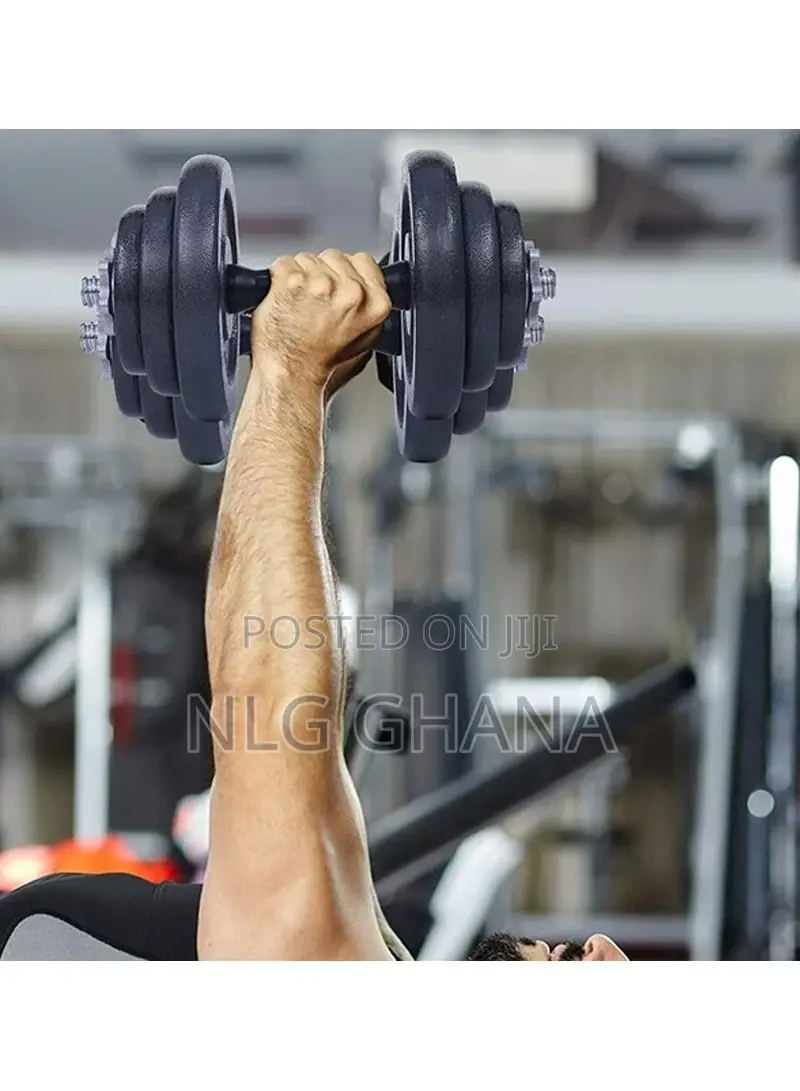 50kg Adjustable Cast Iron Barbell Dumbbells Set Hj_a070a