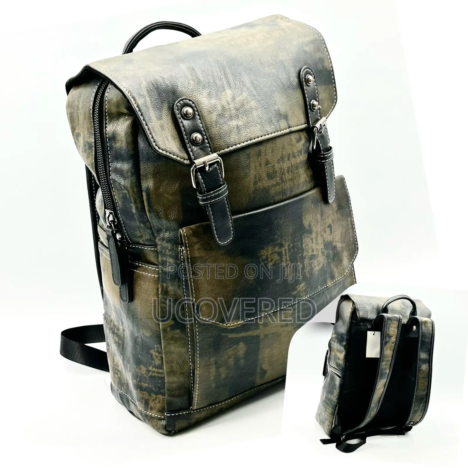 Vintage Leather Unisex Backpacks